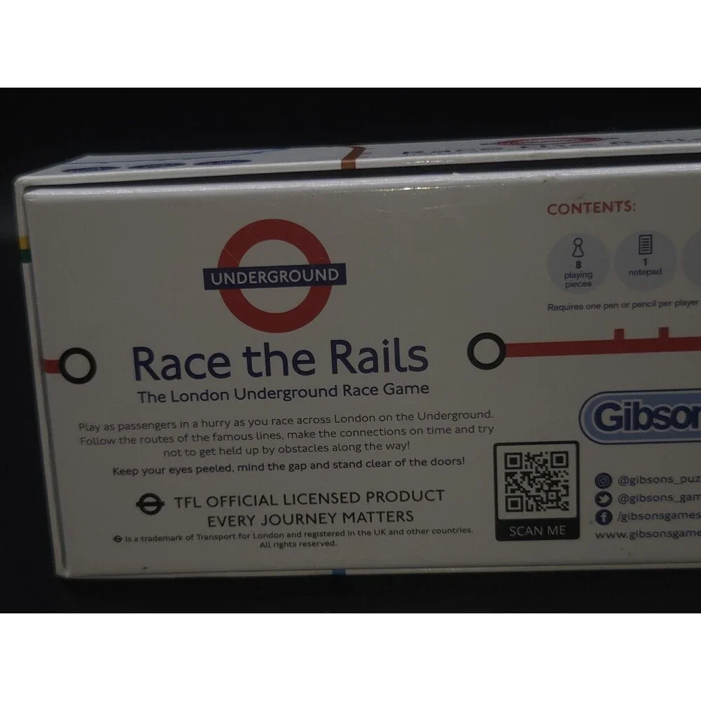 Race The Rails London Underground Game Complete